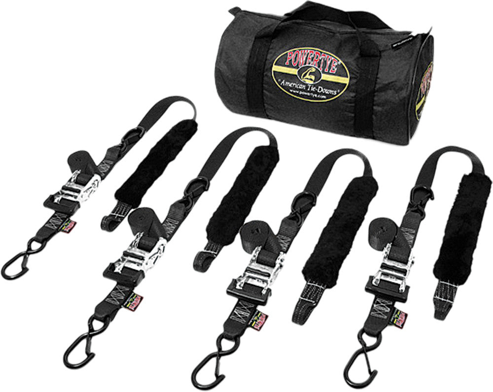 POWERTYE, POWERTYE FAT STRAP ANHÄNGER KIT SCHWARZ 1,5 "X6,5' TRAILERKIT-82