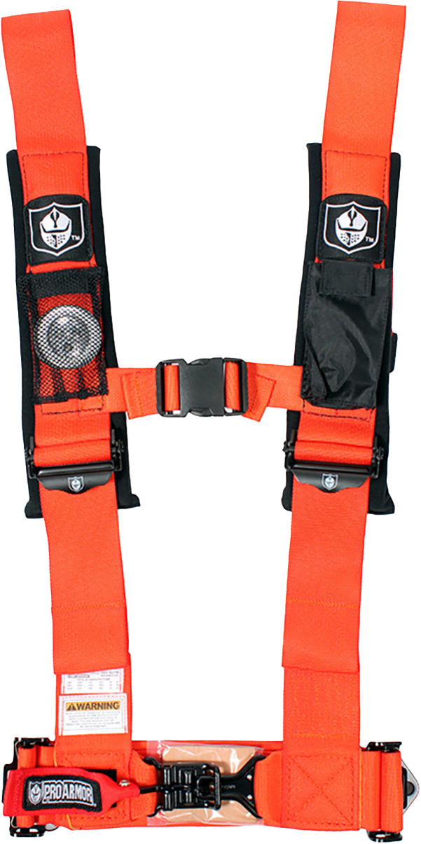 PRO ARMOR, PRO ARMOR 5PT HARNESS 3" PADS ORANGE ORANGE A115230OR