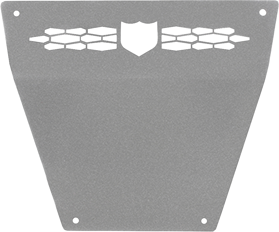 PRO ARMOR, PRO ARMOR FRONT RACE SKID PLATE SPARKLE SILVER METALLIC POL P141P363SSM